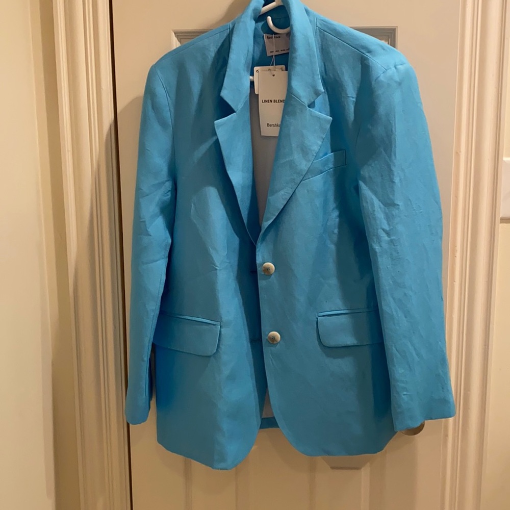 Bershka linen blazer